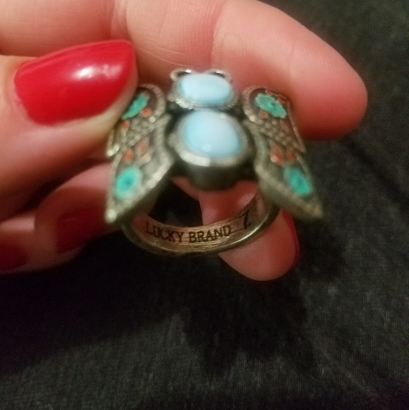 Lucky Brand boho butterfly ring size 7 - Picture 3 of 4